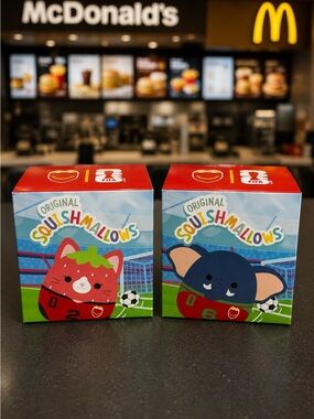 McDonald’s FIFA Original Squishmallows Blind Box Lot of 2 Sealed